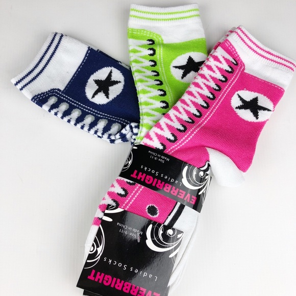 Everbright Accessories Everbright Ladies Socks 3 Pair Size 9 1